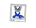 The wolf is sitting in a pose that is strikingly similar to that of a beanie boo. (Non-Dev OC)